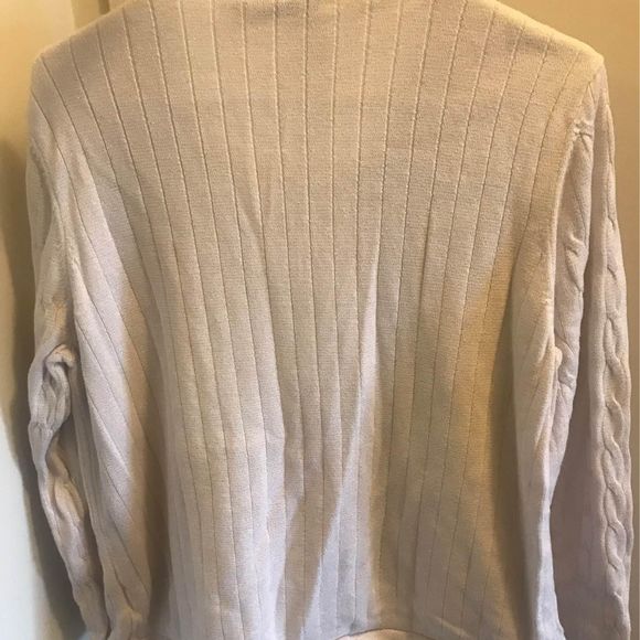 Women’s plus size 1x sparkly layered sweater beige gold by Croft & Barrow - Picture 5 of 5